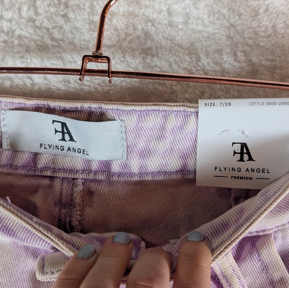 Nwt Flying Angel Women's Purple Jeans - Picture 2 of 6